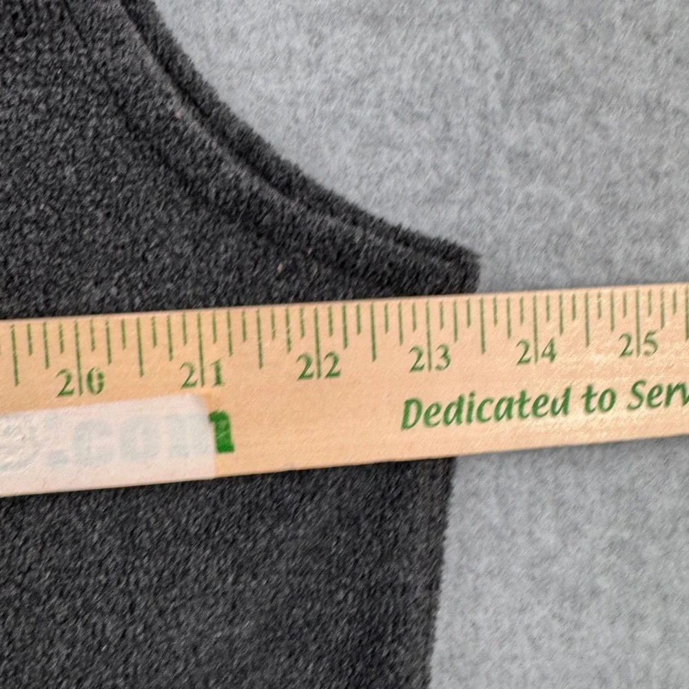 Vintage Abercrombie & Fitch‎ Vest Mens Small Fleece Gray Full Zip Y2K Hiking - Picture 7 of 8